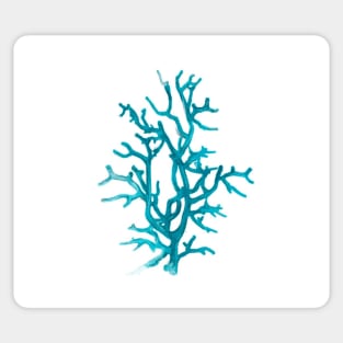 Aquamarine coral Sticker